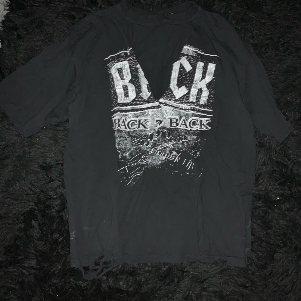 Very trendy distressed shirt